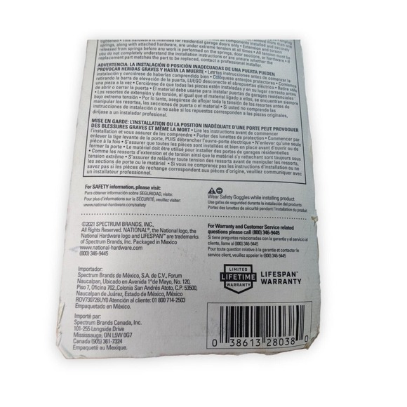 National Hardware 8'8" x 1/8" Stainless Steel Cable Rope with Carabiner and Loop - Picture 13 of 13